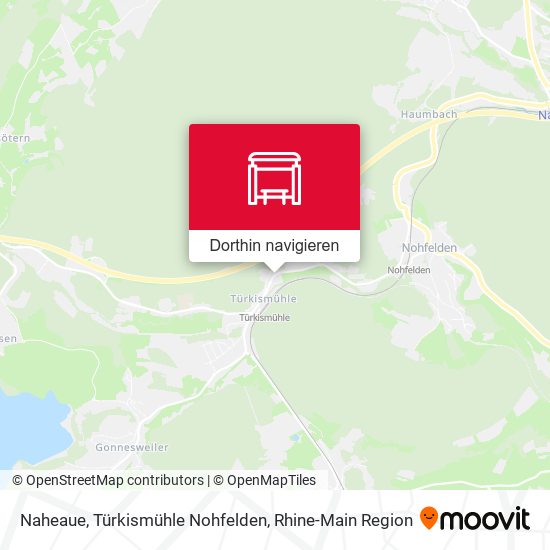 Naheaue, Türkismühle Nohfelden Karte