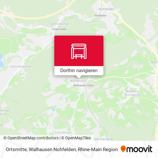 Ortsmitte, Walhausen Nohfelden Karte