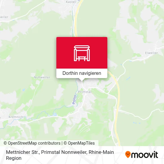 Mettnicher Str., Primstal Nonnweiler Karte