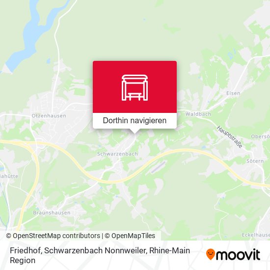 Friedhof, Schwarzenbach Nonnweiler Karte