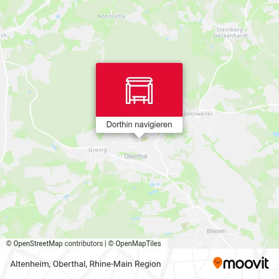 Altenheim, Oberthal Karte