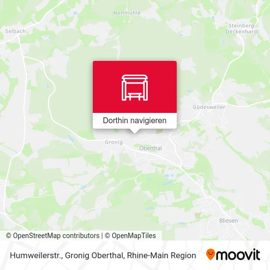 Humweilerstr., Gronig Oberthal Karte