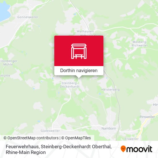 Feuerwehrhaus, Steinberg-Deckenhardt Oberthal Karte