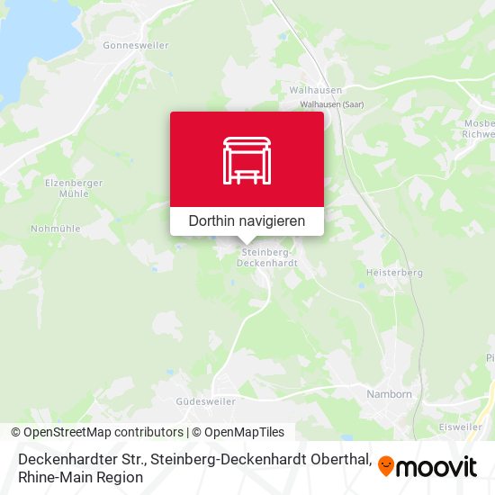 Deckenhardter Str., Steinberg-Deckenhardt Oberthal Karte