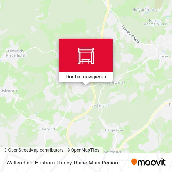 Wällerchen, Hasborn Tholey Karte