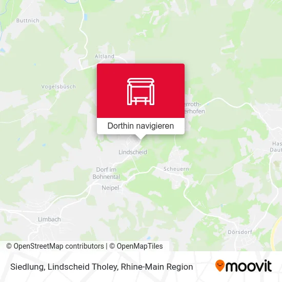 Siedlung, Lindscheid Tholey Karte