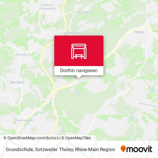 Grundschule, Sotzweiler Tholey Karte