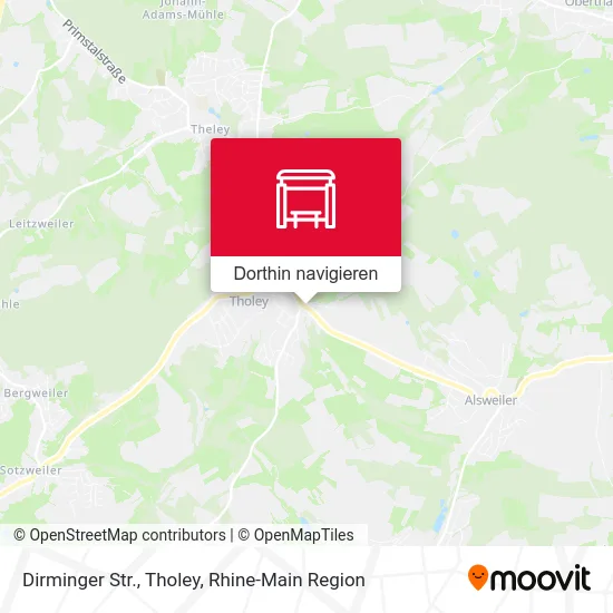Dirminger Str., Tholey Karte