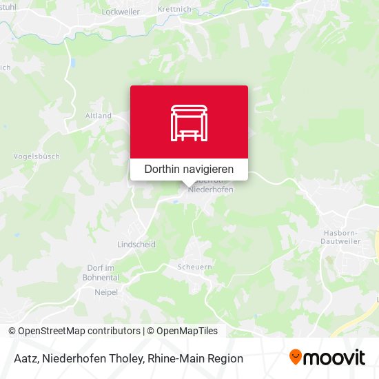 Aatz, Niederhofen Tholey Karte