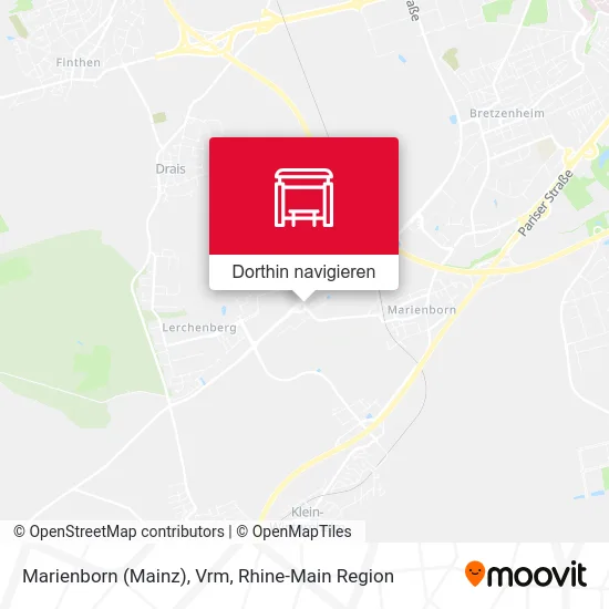 Marienborn (Mainz), Vrm Karte