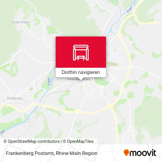 Frankenberg Postamt Karte