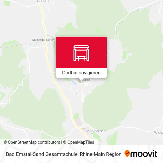 Bad Emstal-Sand Gesamtschule Karte