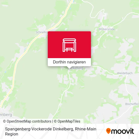 Spangenberg-Vockerode Dinkelberg Karte