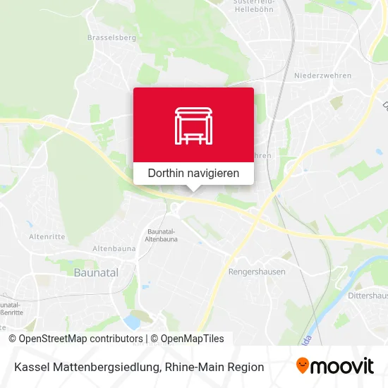 Kassel Mattenbergsiedlung Karte