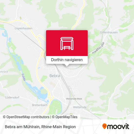 Bebra am Mühlrain Karte