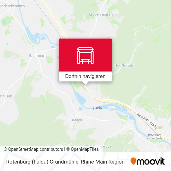 Rotenburg (Fulda) Grundmühle Karte