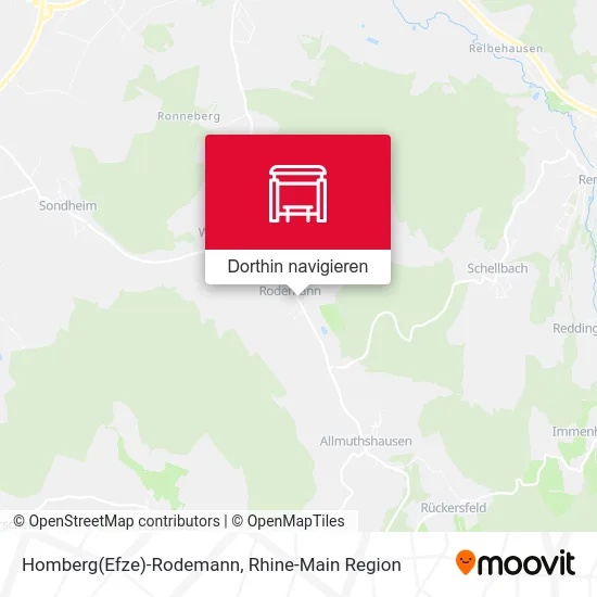 Homberg(Efze)-Rodemann Karte