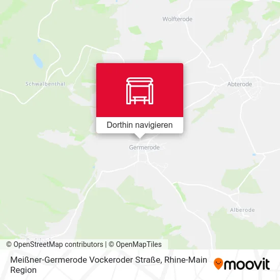 Meißner-Germerode Vockeroder Straße Karte