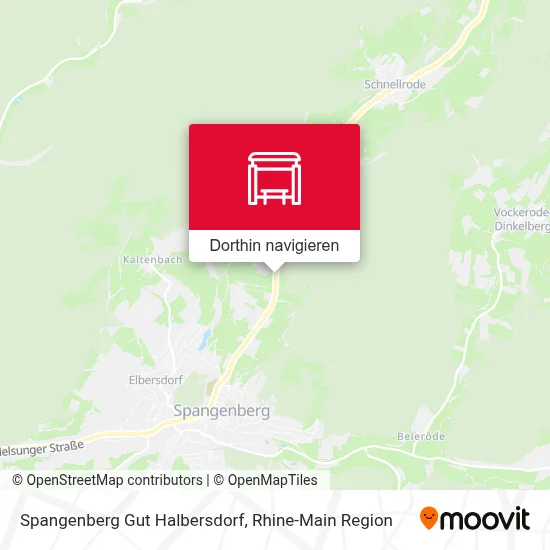 Spangenberg Gut Halbersdorf Karte