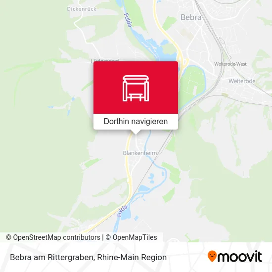 Bebra am Rittergraben Karte