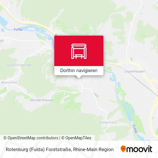 Rotenburg (Fulda) Forststraße Karte