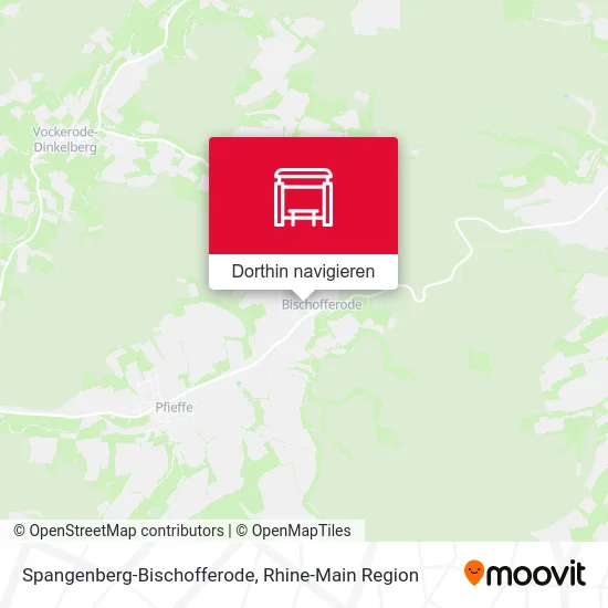 Spangenberg-Bischofferode Karte