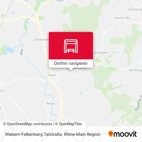 Wabern-Falkenberg Talstraße Karte