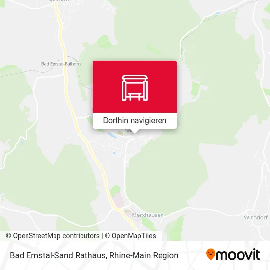 Bad Emstal-Sand Rathaus Karte