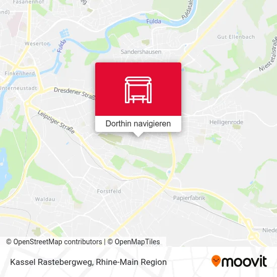 Kassel Rastebergweg Karte