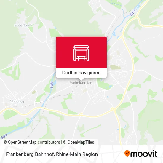 Frankenberg Bahnhof Karte