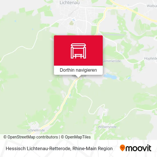 Hessisch Lichtenau-Retterode Karte
