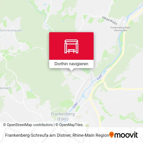 Frankenberg-Schreufa am Distner Karte
