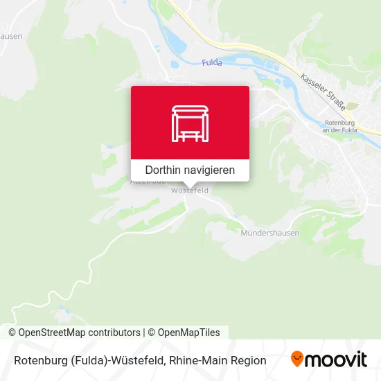 Rotenburg (Fulda)-Wüstefeld Karte
