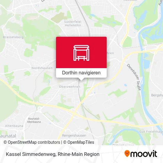 Kassel Simmedenweg Karte