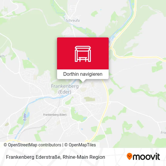 Frankenberg Ederstraße Karte