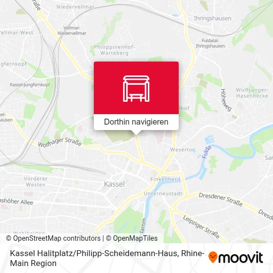 Kassel Halitplatz / Philipp-Scheidemann-Haus Karte