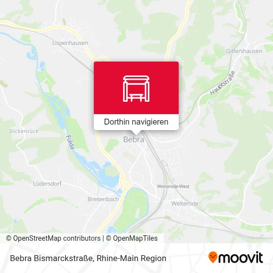 Bebra Bismarckstraße Karte