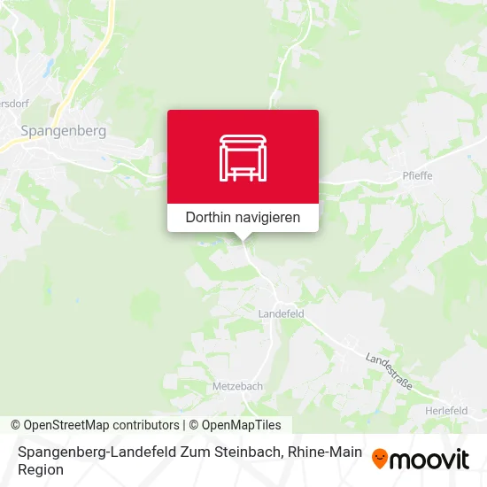 Spangenberg-Landefeld Zum Steinbach Karte