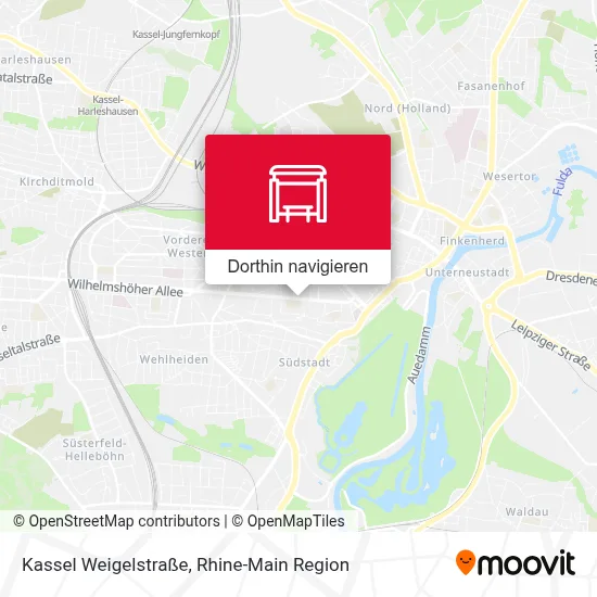 Kassel Weigelstraße Karte