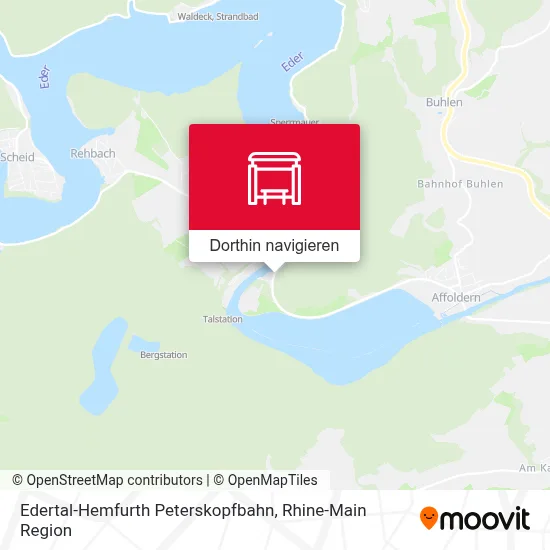 Edertal-Hemfurth Peterskopfbahn Karte