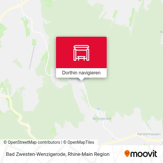 Bad Zwesten-Wenzigerode Karte