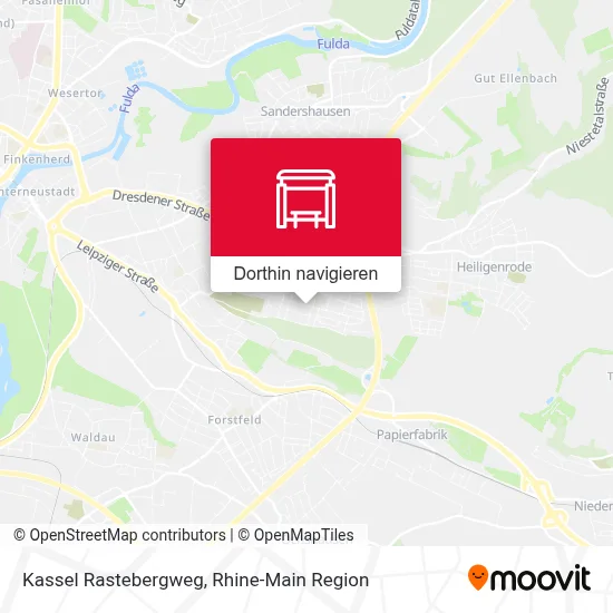 Kassel Rastebergweg Karte