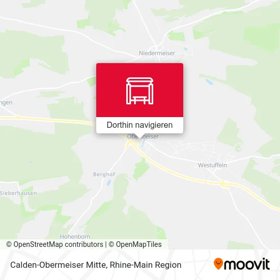 Calden-Obermeiser Mitte Karte