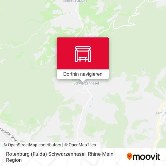Rotenburg (Fulda)-Schwarzenhasel Karte