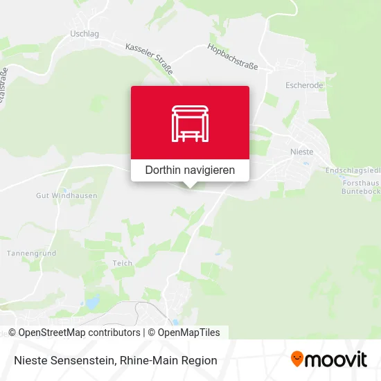 Nieste Sensenstein Karte