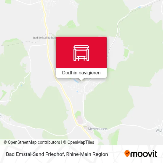 Bad Emstal-Sand Friedhof Karte