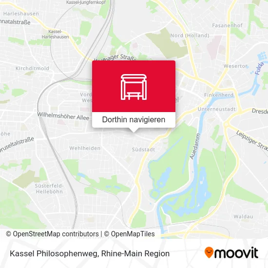 Kassel Philosophenweg Karte
