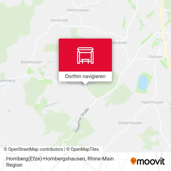 Homberg(Efze)-Hombergshausen Karte