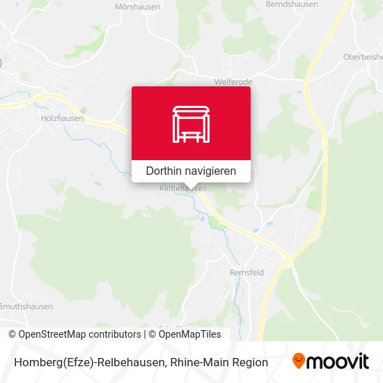 Homberg(Efze)-Relbehausen Karte