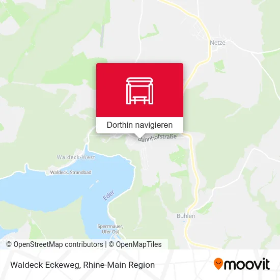 Waldeck Eckeweg Karte